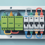 Schéma de branchement interrupteur simple Schneider étape par étape