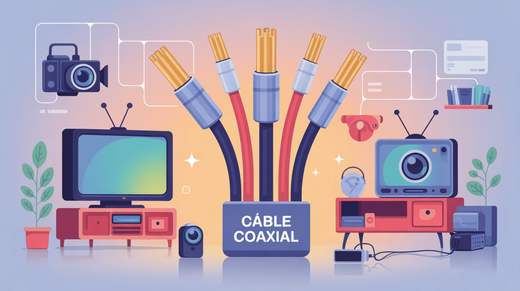 illustration cables coaxial réseaux domestiques professionnels
