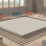Illustration dalle pose terre terrasse béton