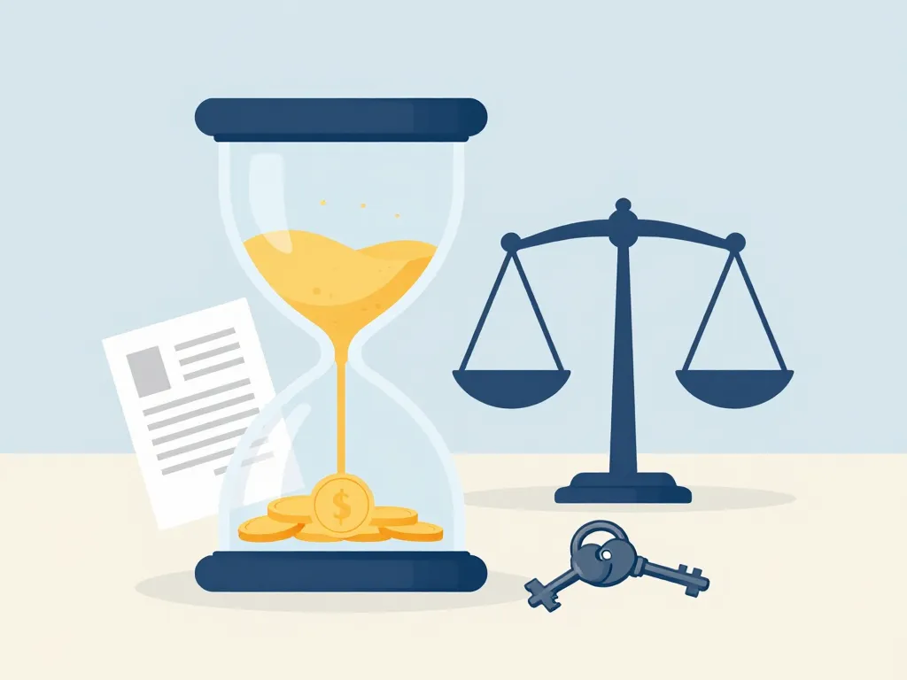 Infographie délais légaux caution non rendue après 1 mois