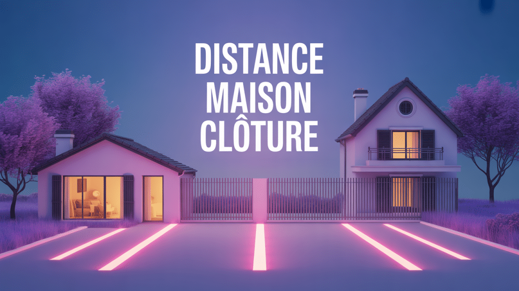 distance entre maison et clôture voisin illustration réglementation