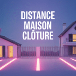 distance entre maison et clôture voisin illustration réglementation
