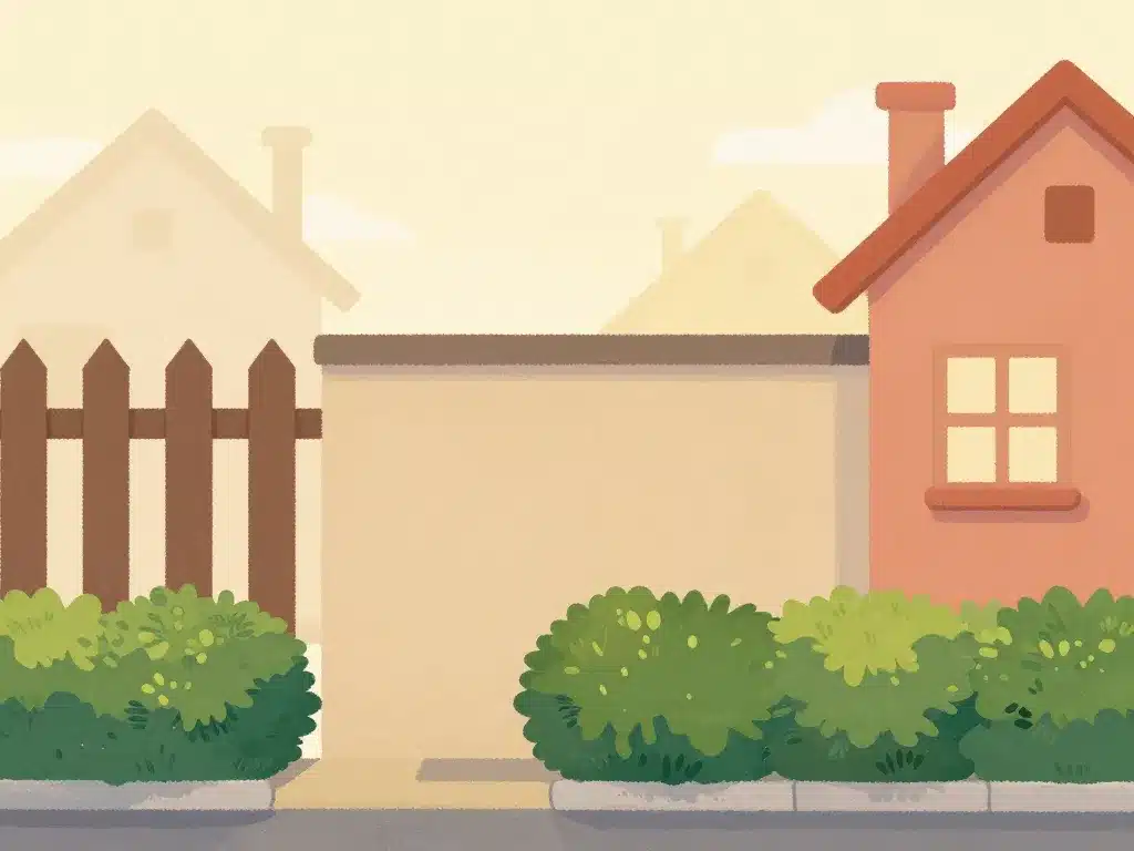 distance entre maison et clôture voisin illustration règles voisinage