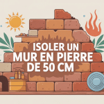 Illustration isolation mur en pierre 50 cm chaleur et confort