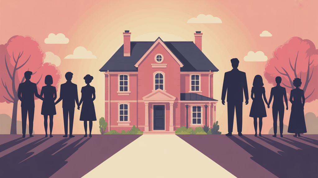 heritage d'une maison entre frere et soeur processus visuel