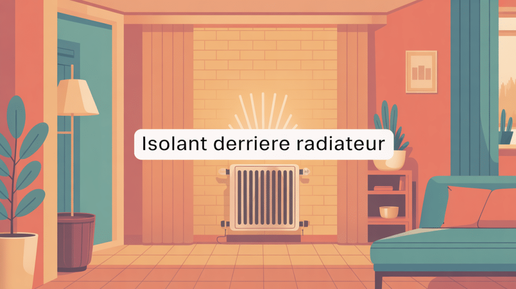 isolant derrière radiateur avis illustration chaleur mur