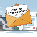 n'habite pas à l'adresse indiquée illustration administrative