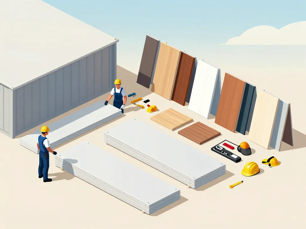 chantier outils pose panneaux sandwich pour toiture sélection SEO