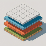 schéma étanchéité toiture terrasse moderne en coupe