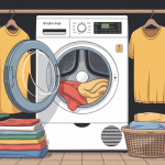 seche linge programme illustration avec différents textiles