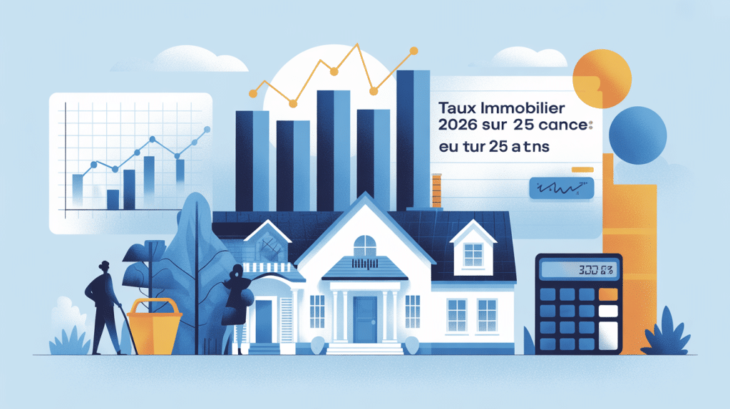 taux immobilier 2025 sur 25 ans illustration stratégie crédit