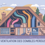 schéma vectoriel ventilation combles perdus