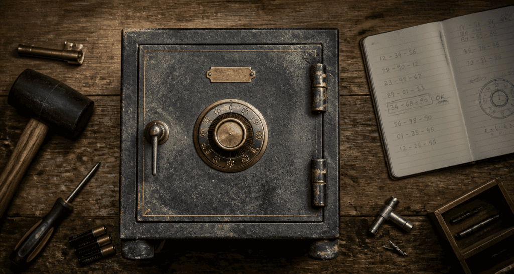 comment ouvrir un coffre fort ancien avec outils
