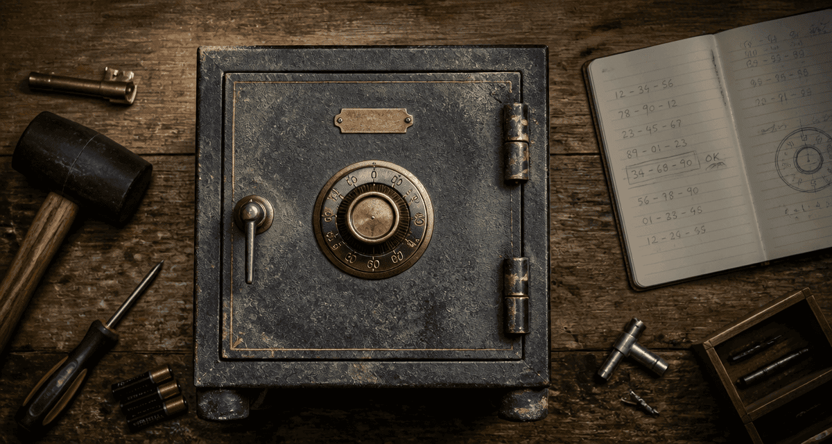 comment ouvrir un coffre fort ancien avec outils