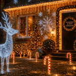 decoration noel exterieur jardin lumineux