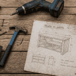fabriquer meuble palette établi outils