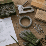 Fabriquer un bavolet outils et matériaux sur établi