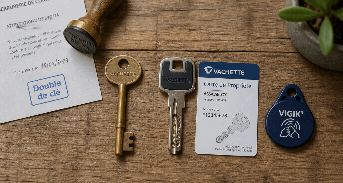 Faire des double de clé carte propriété badge