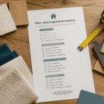 mon amenagement maison vue aérienne checklist et échantillons