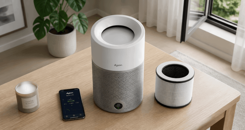 purificateur d air dyson avis sur table design