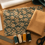 tuto pochette en tissu pour téléphone portable vue atelier couture