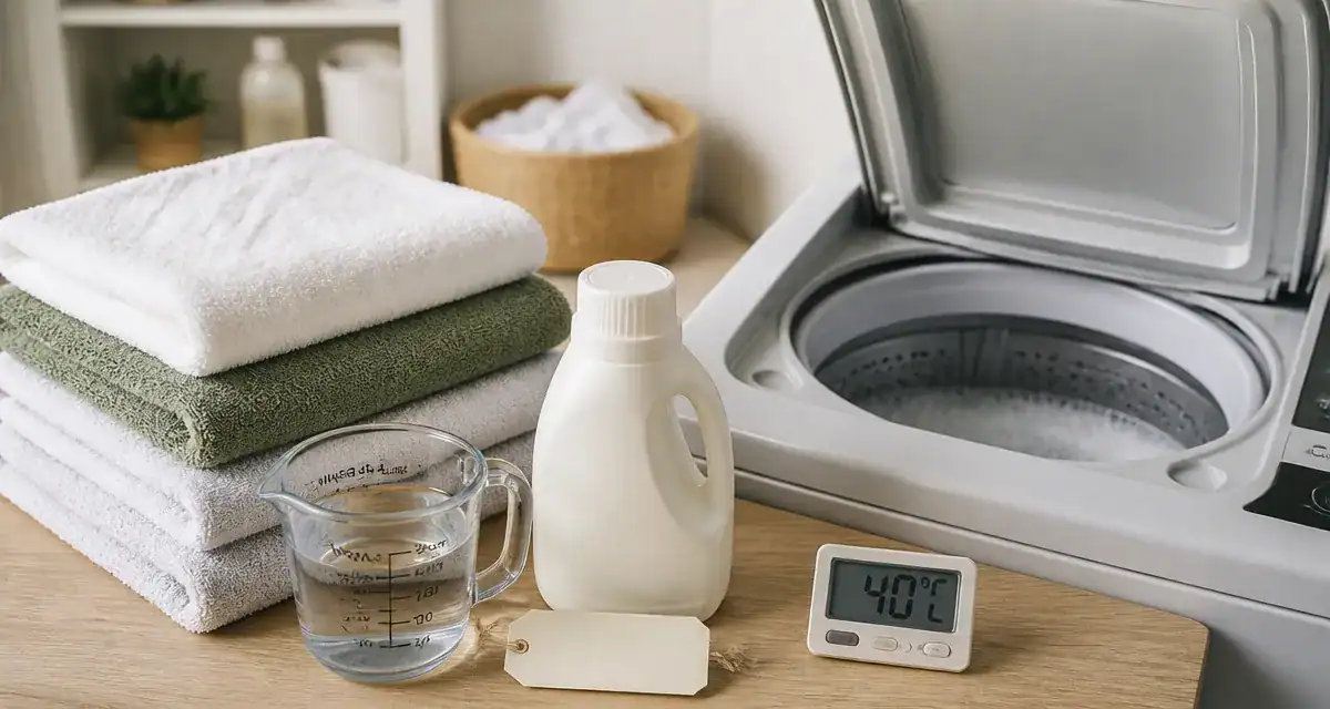 À combien laver les serviettes : température idéale
