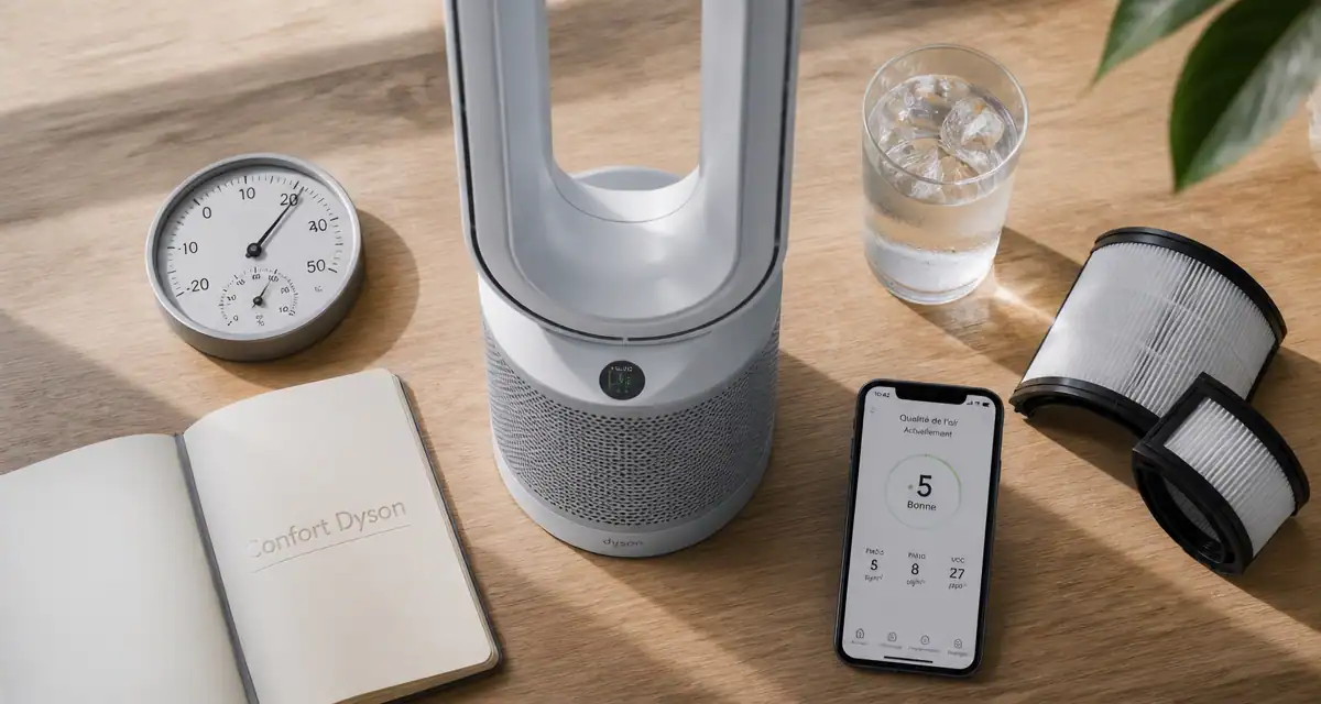 Climatiseur Dyson froid avis, ventilateur sans pales et accessoires