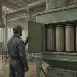 dépoussiéreur industriel dans un atelier