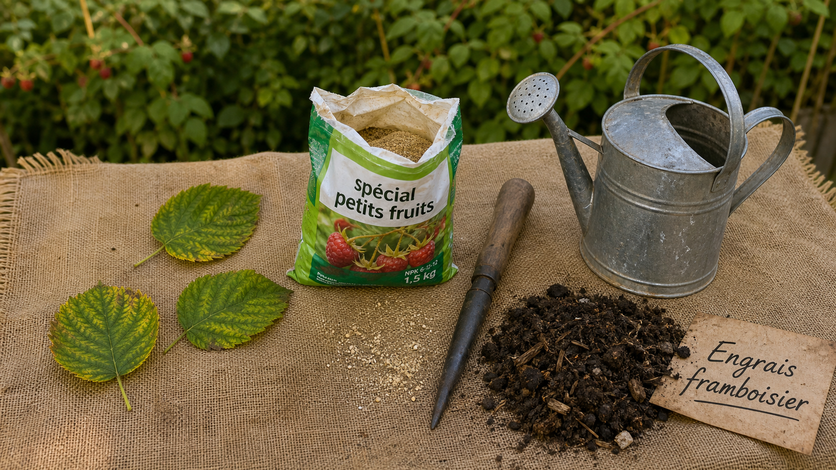 Engrais framboisier pour booster la récolte et éviter la chlorose