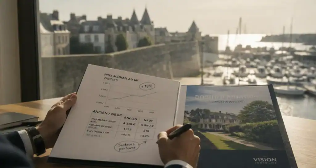 Prix immobilier vannes : graphiques et quartiers 2024