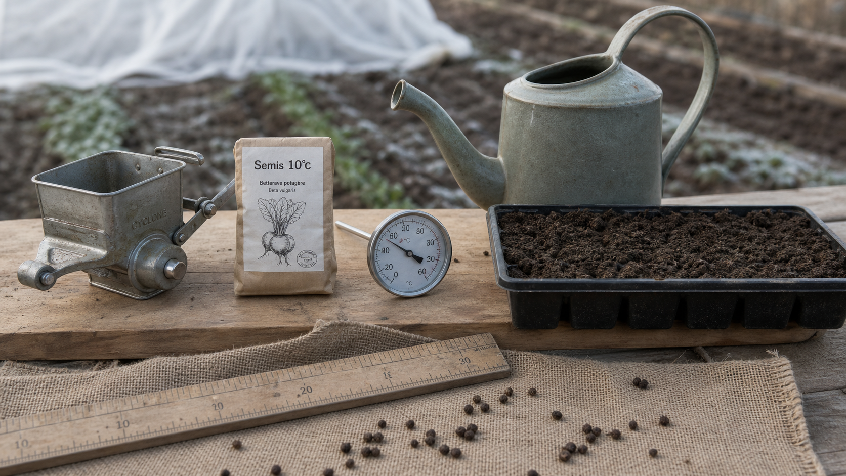 Quand planter betterave : 10°C au sol et semis