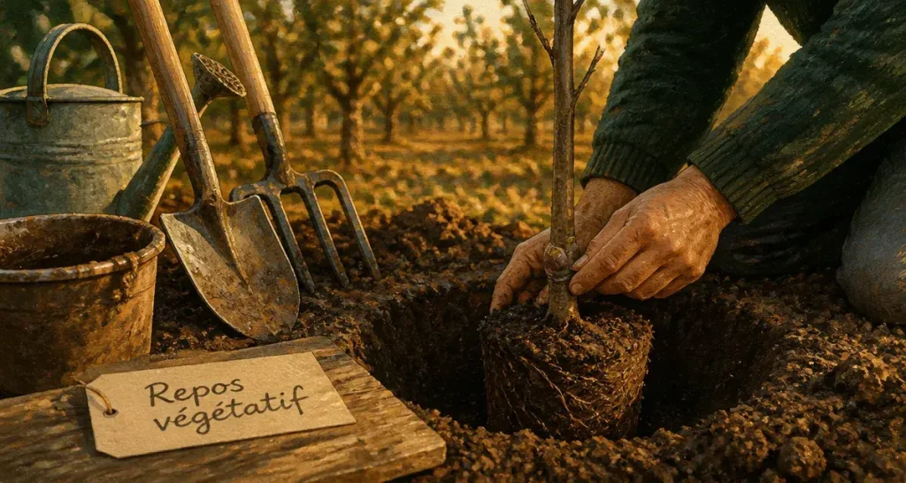 Quand planter un arbre fruitier : plantation et point de greffe près du sol