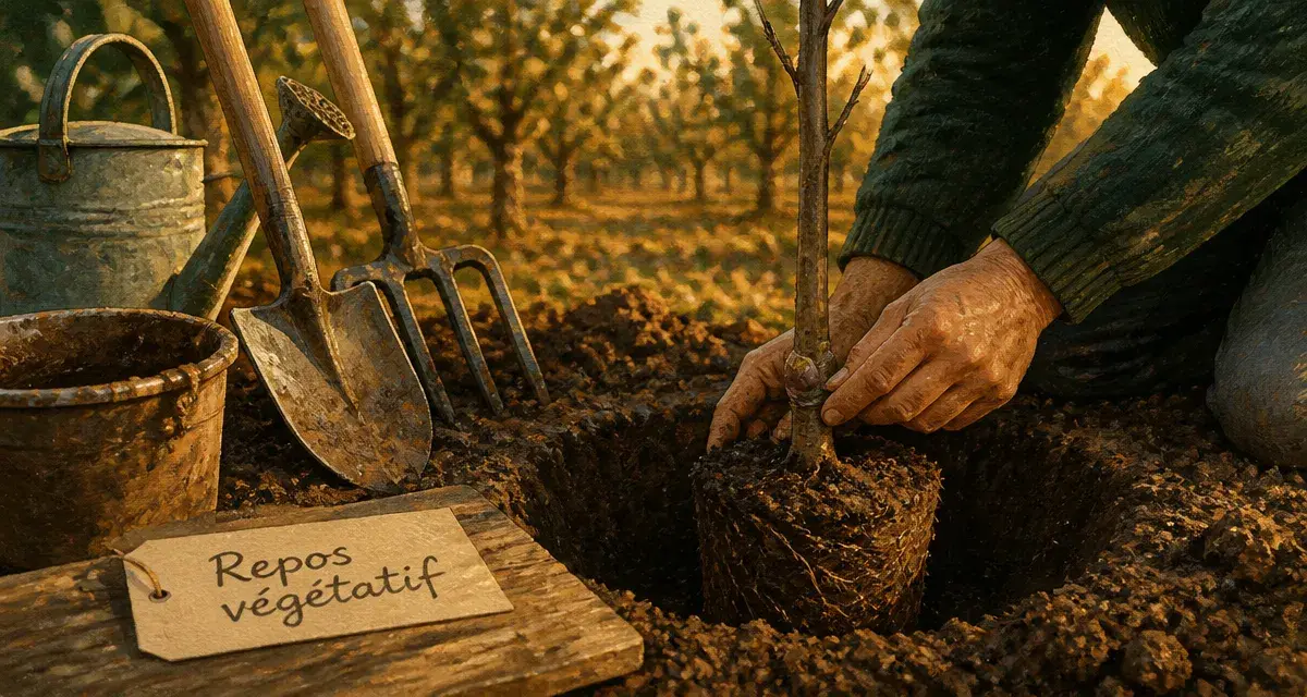 Quand planter un arbre fruitier : plantation et point de greffe près du sol