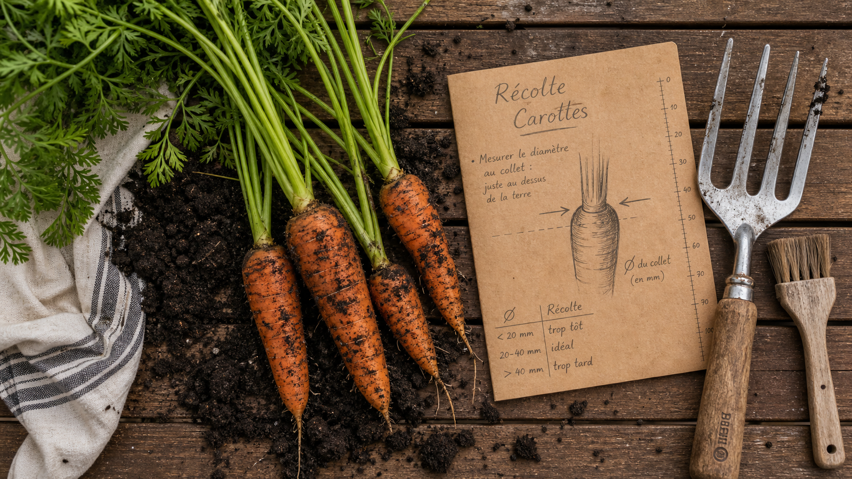 Quand recolter les carottes : 3 signes de maturité, récolte sans les briser