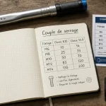 serrage vis outils et tableau sur établi