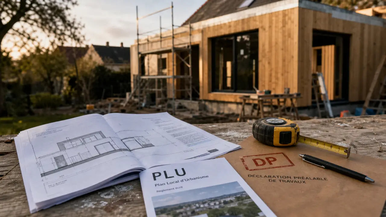 Agrandir la maison : dossier DP et extension bois en chantier