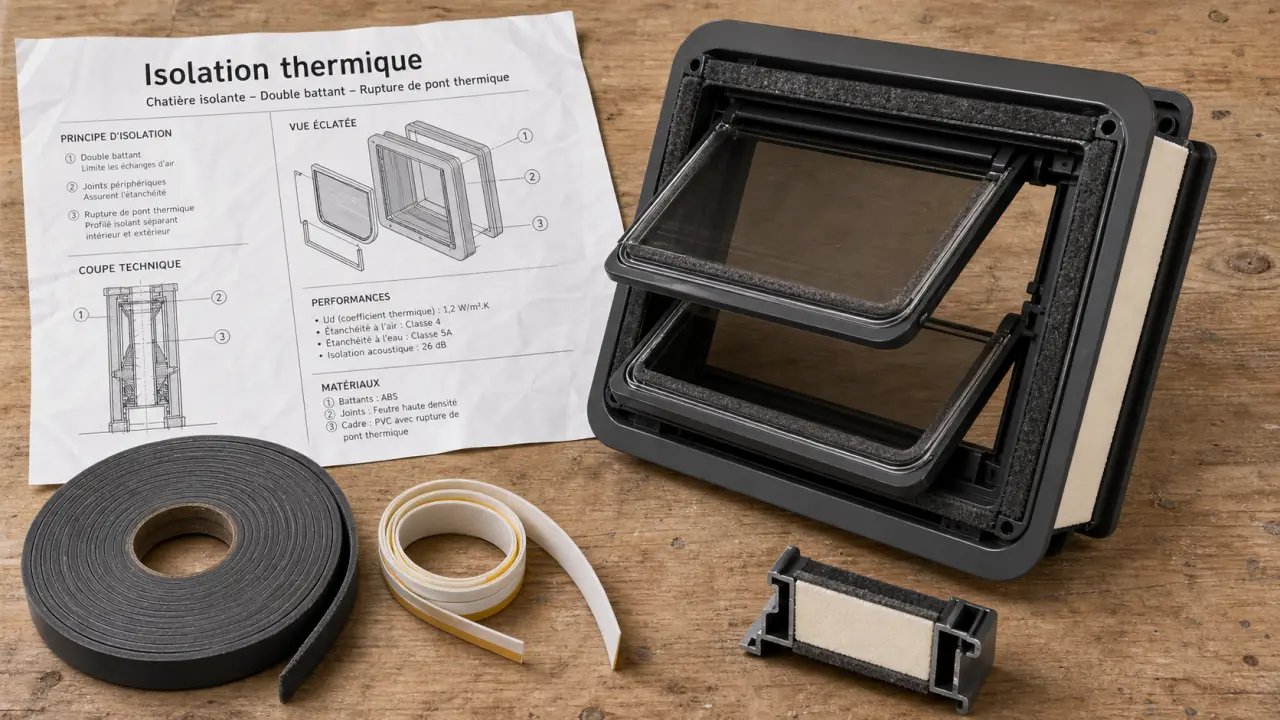 Chatière et isolation thermique : joints et coupe-froid anti déperditions