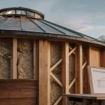 Yourte bois : ossature, isolation et bardage bois extérieur