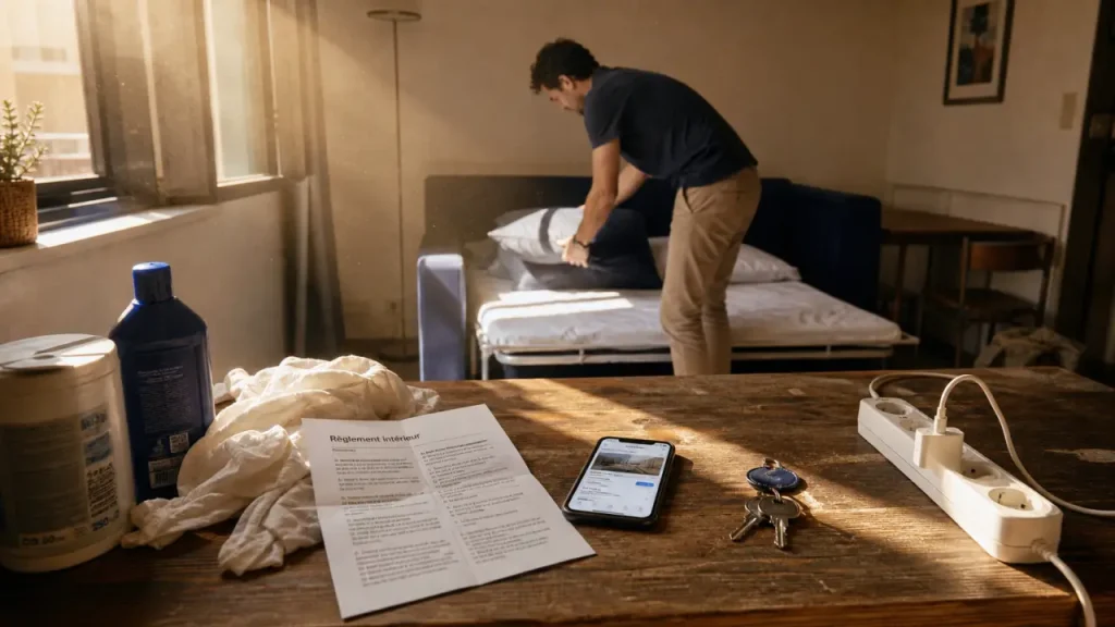 Devenir hote airbnb : préparer un studio pour location courte durée