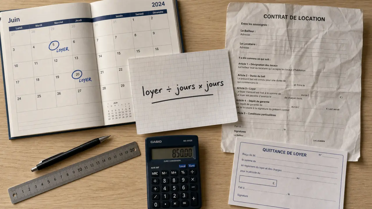 Loyer au prorata obligatoire : calcul, préavis et remise des clés
