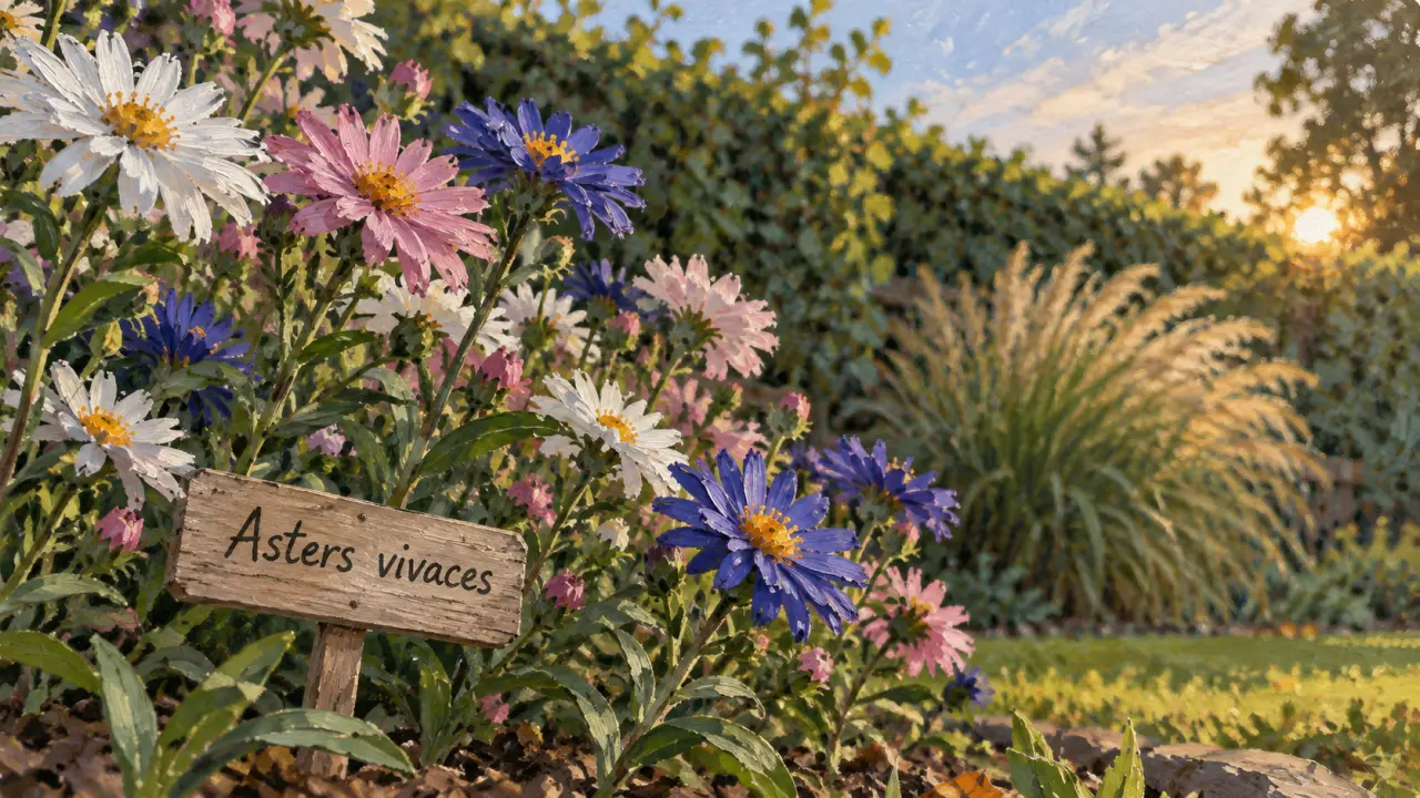 Asters vivaces : floraison printemps-automne en massif fleuri