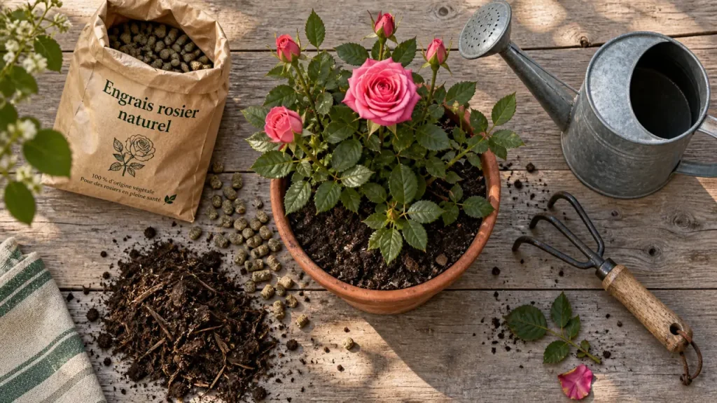 Engrais rosier naturel bio : granulés pour floraison