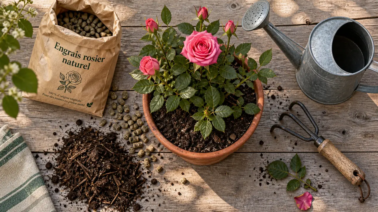 Engrais rosier naturel bio : granulés pour floraison