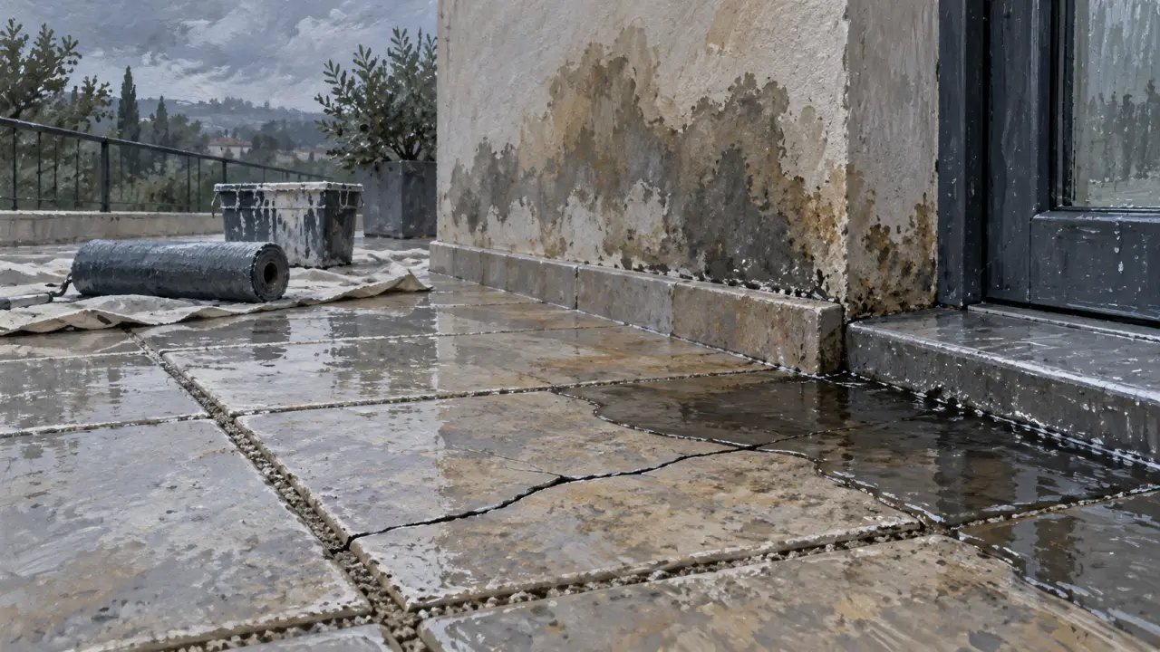 Étanchéité sur carrelage terrasse : fissure, joints poreux et humidité