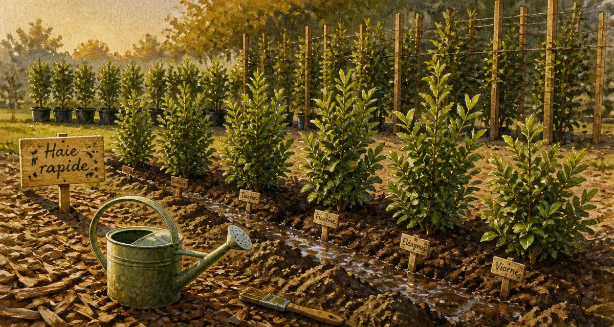 Arbuste pour haie croissance rapide : 5 variétés brise-vue dense
